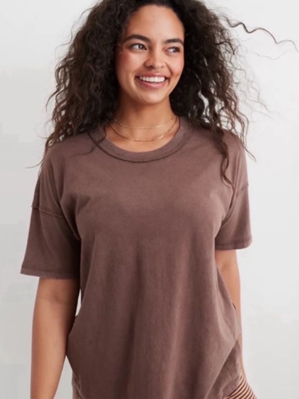 Aerie Womens Oversized Everyday Relaxed Crewneck Short Sleeve Tee. Sz XXL
